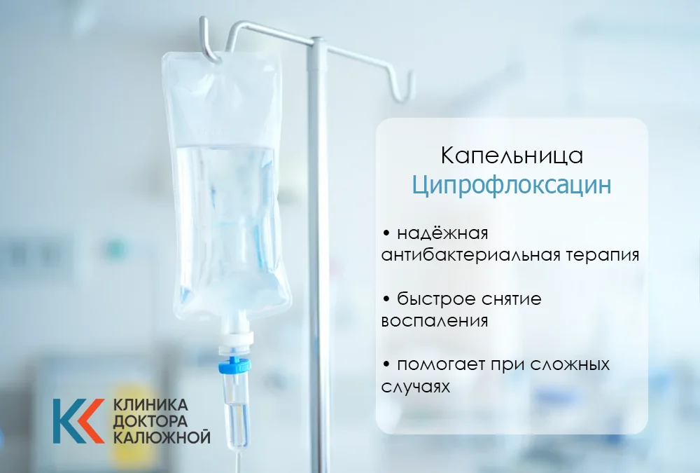 Капельница с Ципрофлоксацином